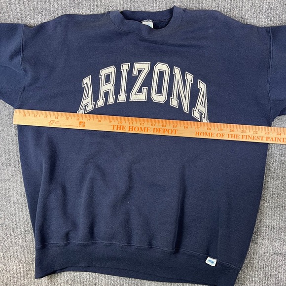 Vintage University of Arizona Sweatshirt Mens L Blue Crewneck Made in USA 90s - Picture 6 of 11